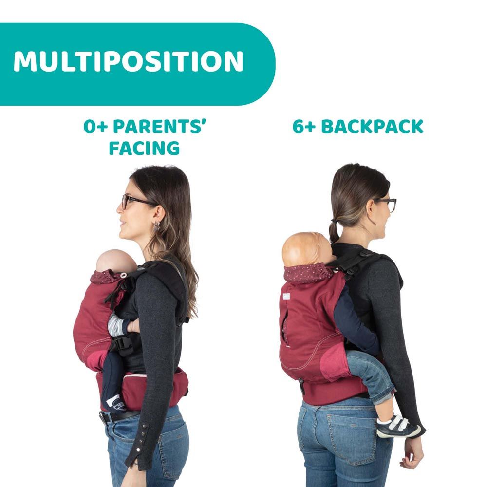 Chicco - Myamaki Fit Baby Carrier - Burgundy Power