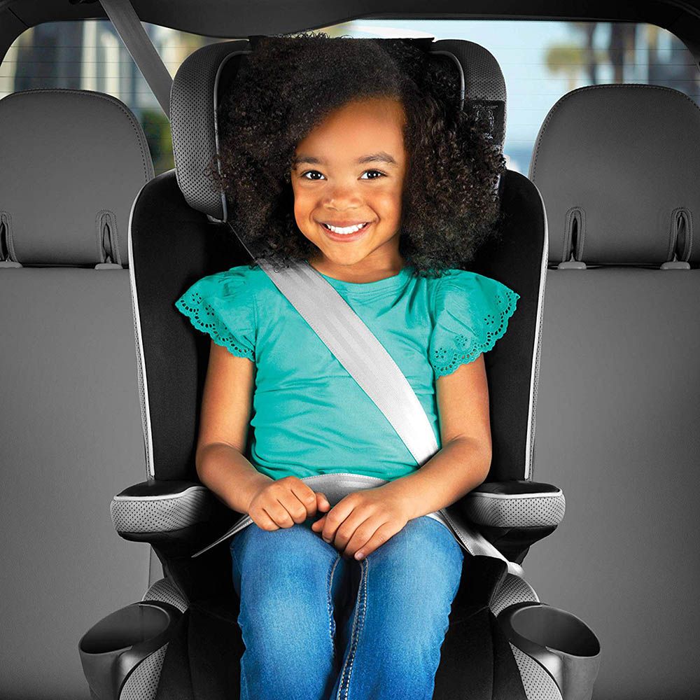 Chicco - Booster Car Seat with IsoFix System And MyFit Zip Harness - NightFall