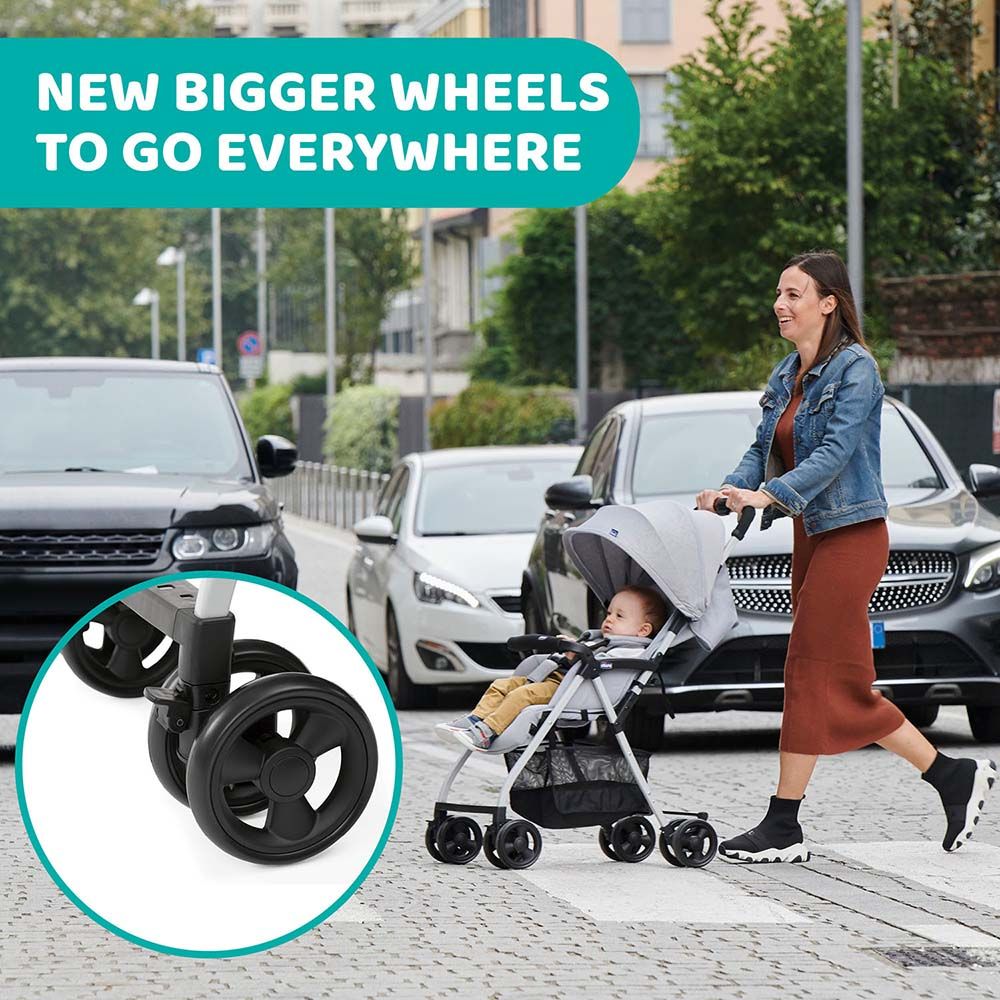 Chicco - Ohlala 3 Super Light Stroller - Jet Black - 0M-3Y