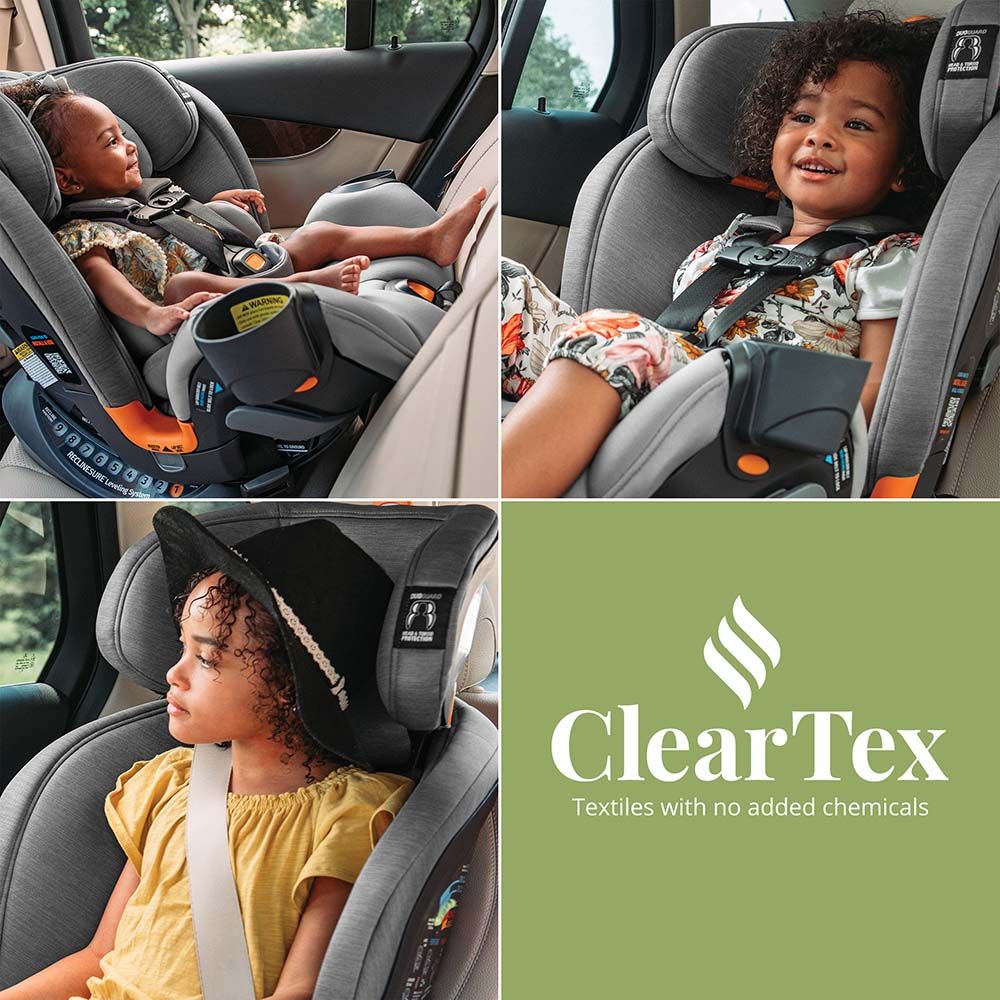 Chicco - OneFit ClearTex All-in-One Car Seat with IsoFix System - Obsidian