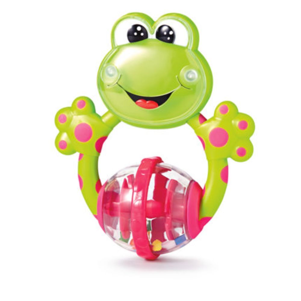 Chicco - Fun Teething Rattle Frog - Green