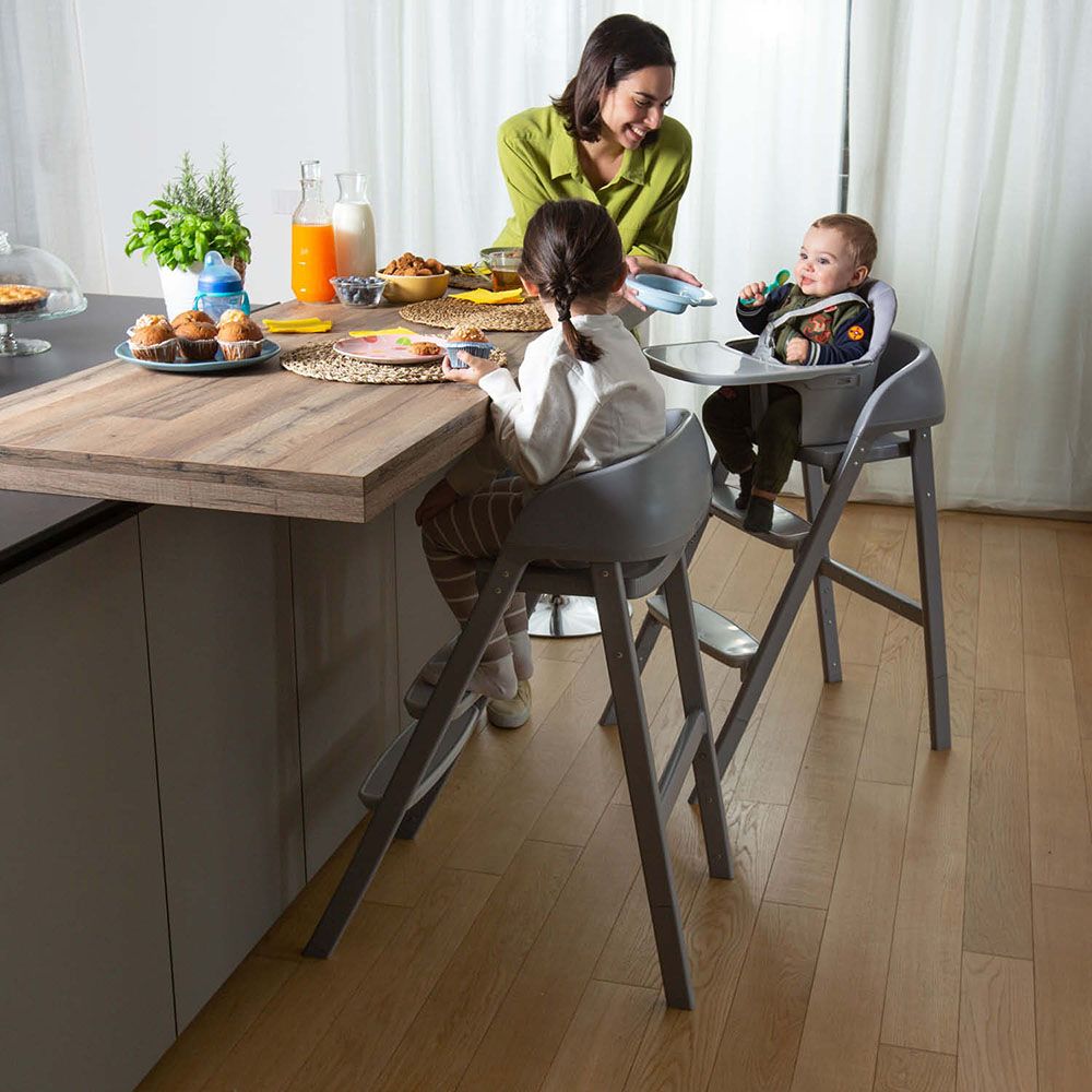 Chicco - Crescendo Up Evolutionary High Chair - Etna Black Re_Lux