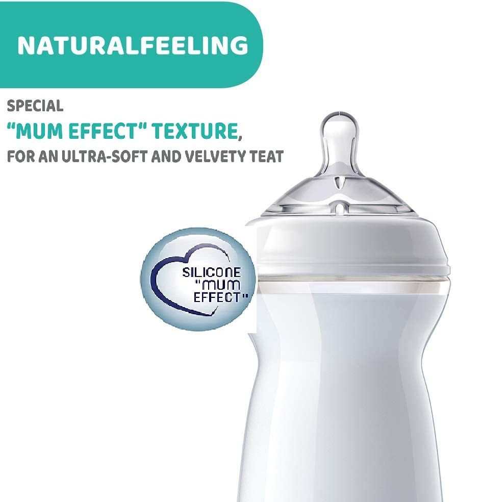 Chicco - NauralFeeling Teat 4m+ Adjustable Flow 2pcs Silicone