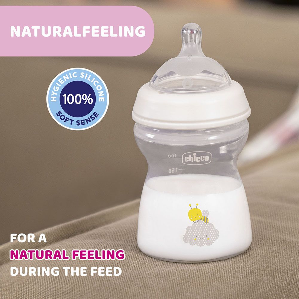 Chicco - Natural Feeling Silicone Bottle Medium Flow 250ml