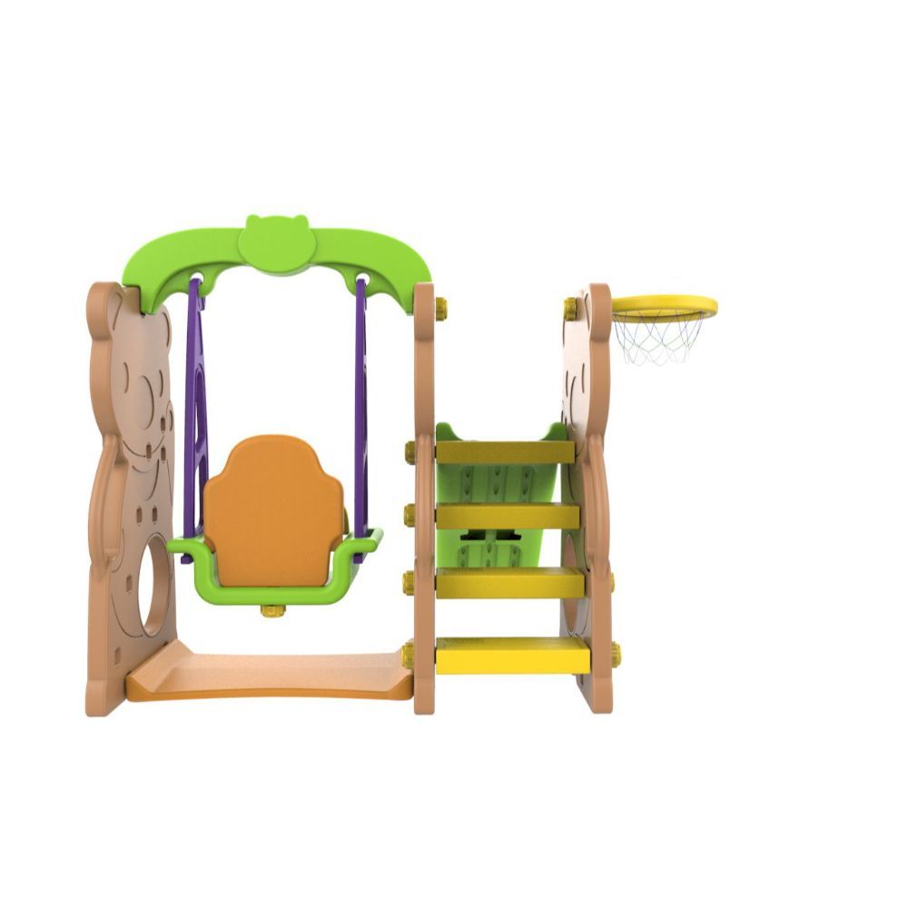 Mini Panda - Indoor/Outdoor Bear Slide with Swing