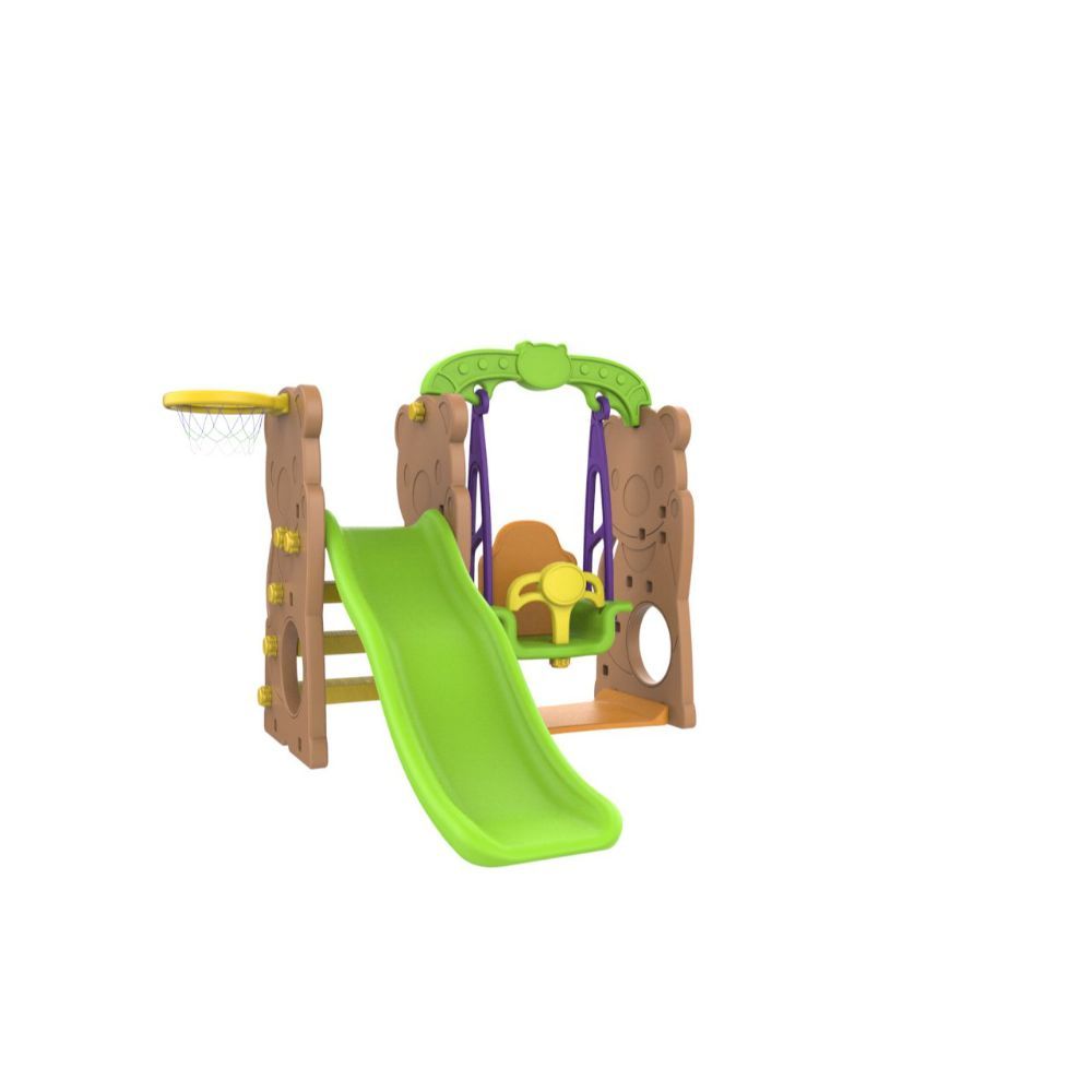 Mini Panda - Indoor/Outdoor Bear Slide with Swing