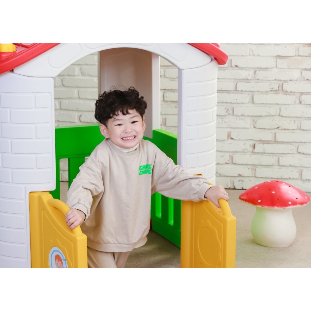 Mini Panda Big Indoor/Outdoor Playhouse with 3 Play Activity