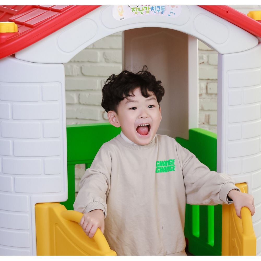 Mini Panda Big Indoor/Outdoor Playhouse with 3 Play Activity