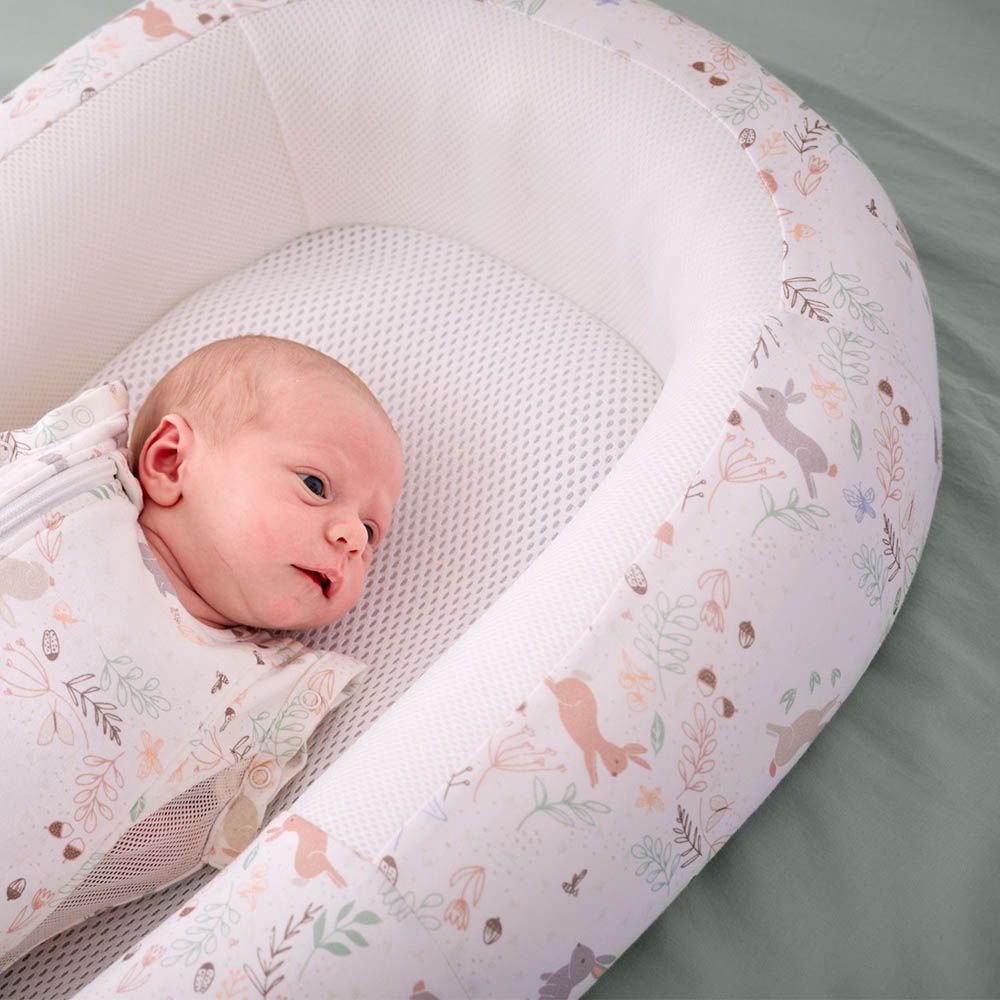 Purflo - Sleep Tight Breathable Baby Bed - Storybook Nutmeg