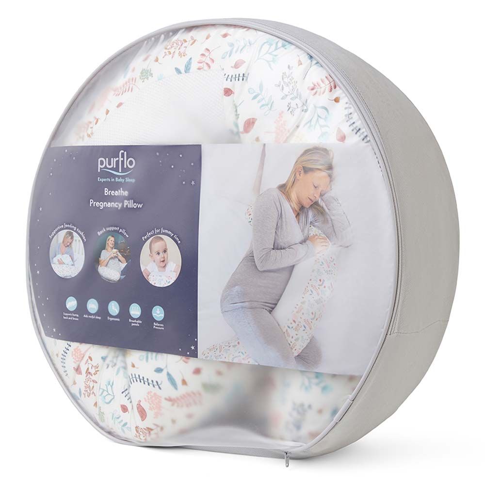 Purflo - Breathe Pregnancy Pillow for Mums - Botanical