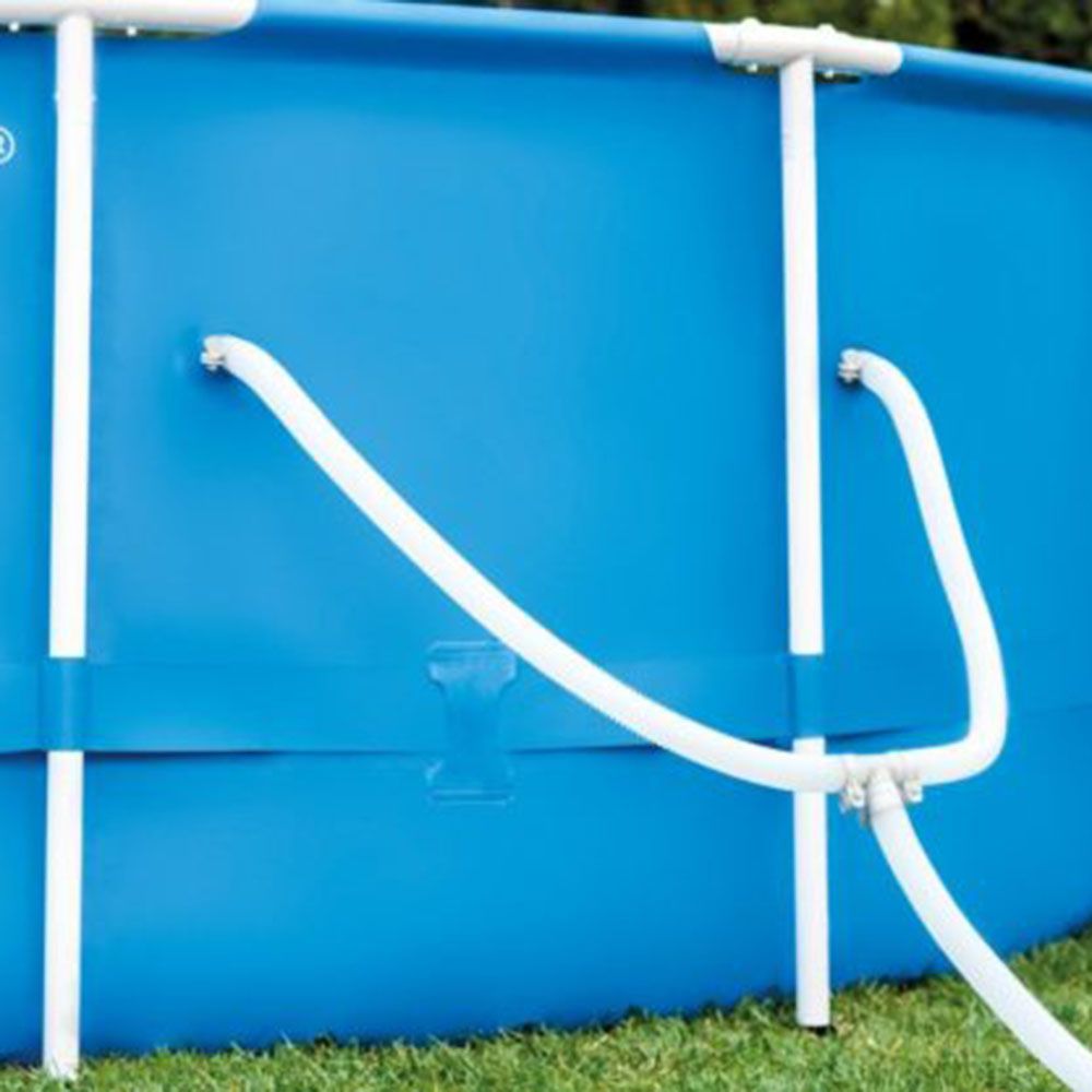 Intex - 15ft x 48In Metal Frame Pool Set - Blue