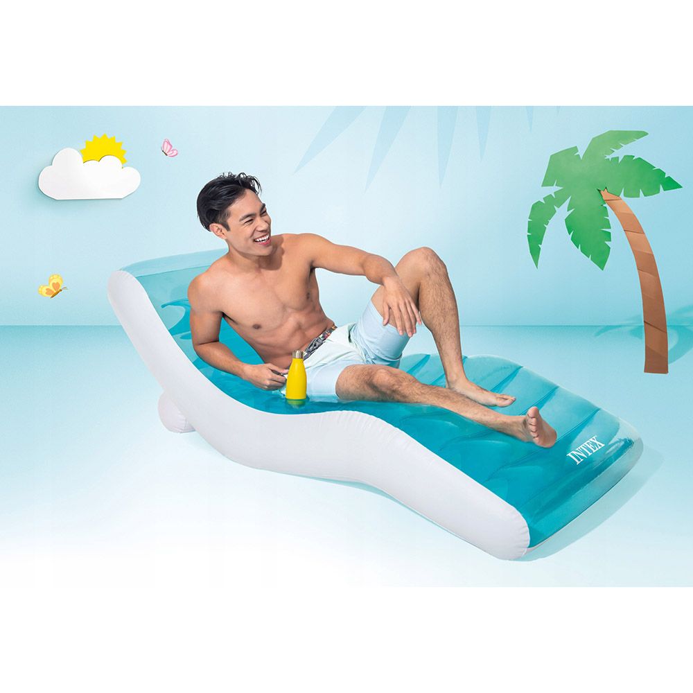 Intex - Splash Inflatable Lounge - Blue - Inflatable Pool Float