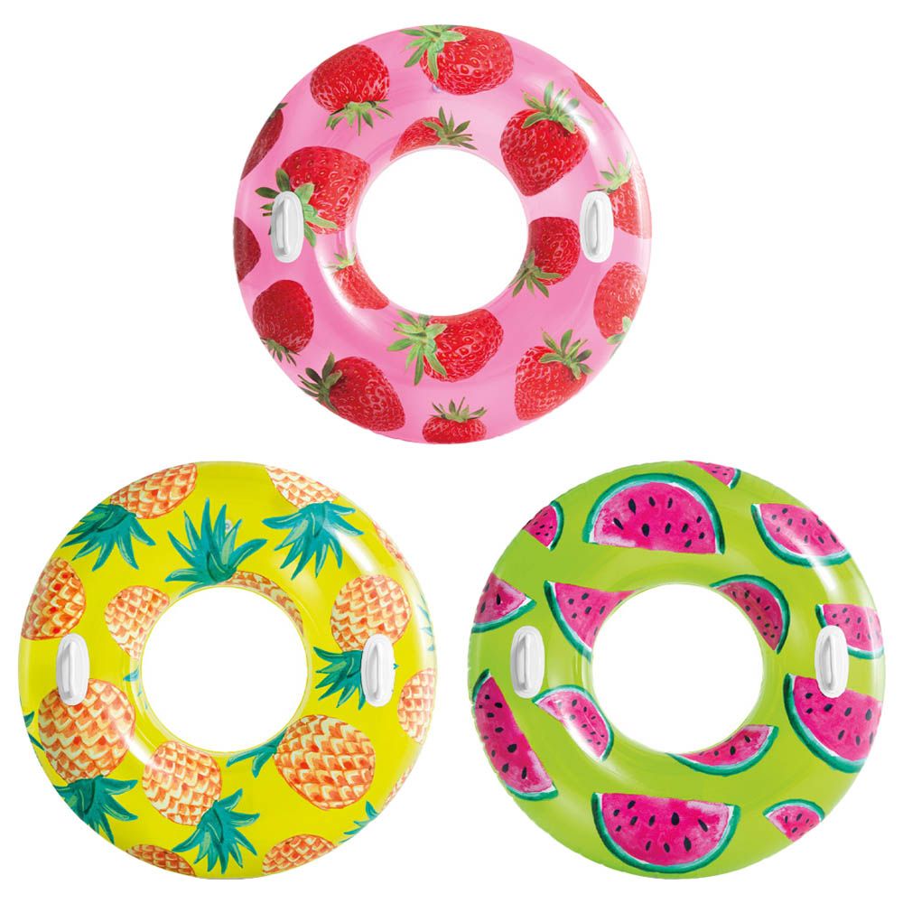 Intex - Tropical Fruit Tubes - Assorted 1pc - Inflatable Pool Ring