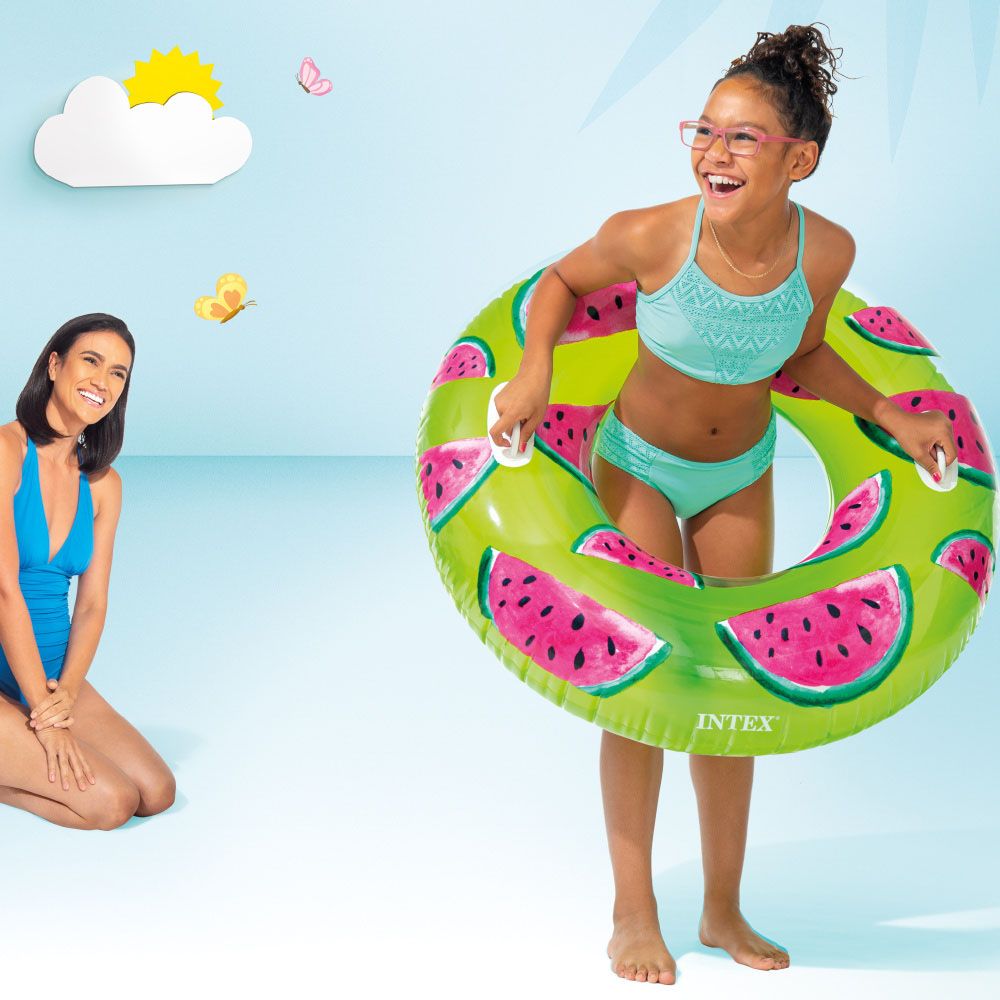 Intex - Tropical Fruit Tubes - Assorted 1pc - Inflatable Pool Ring