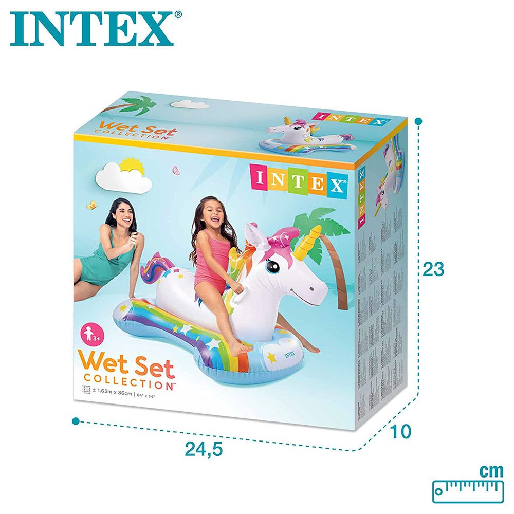 Intex - Unicorn Inflatable Ride-On - Inflatable Pool Float