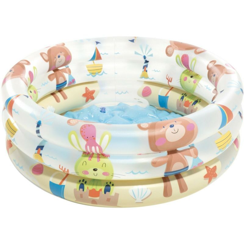 Intex - Dinosaur 3-Ring Baby Pool 1pc - Assorted