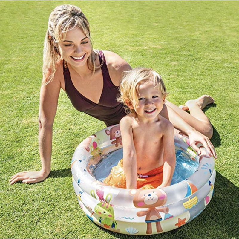 Intex - Dinosaur 3-Ring Baby Pool 1pc - Assorted