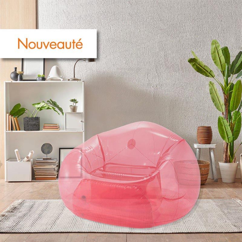 Intex - Transparent Beanless Bag Chair - Pink