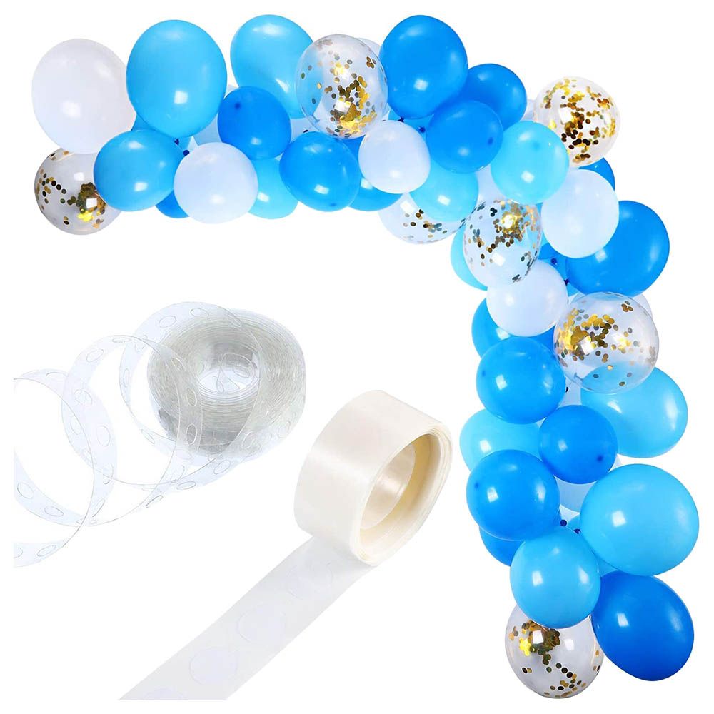 Brain Giggles - Blue Balloons Arch Garland