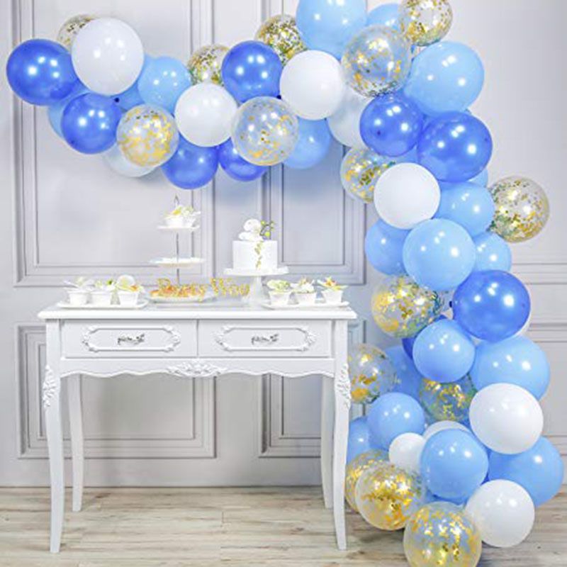 Brain Giggles - Blue Balloons Arch Garland