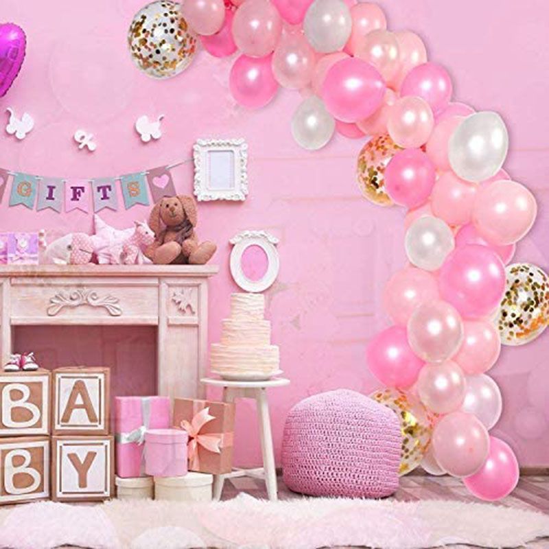 Brain Giggles - Pink Balloons Arch Garland