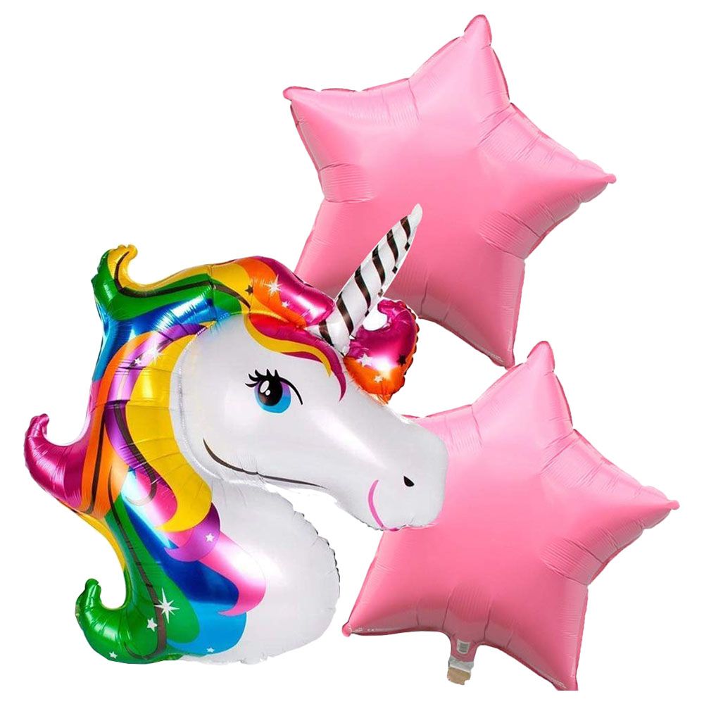 Brain Giggles - Magical Unicorn Balloon Bouquet 5pc