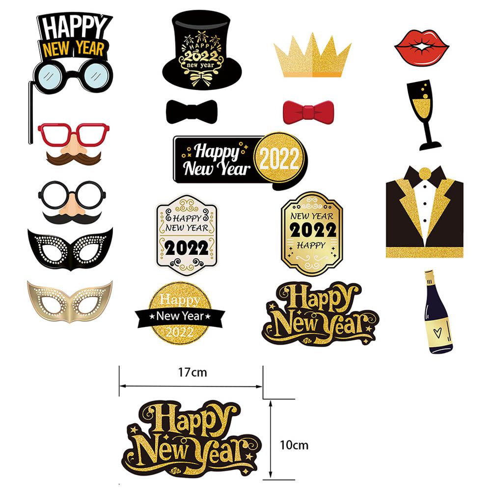 Brain Giggles - 50pcs 2022 New Year Decoration Kit