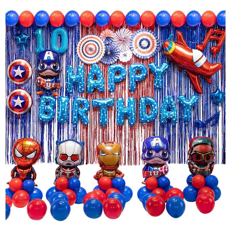 Brain Giggles - Avengers Hero Birthday Decoration Set - 97pcs