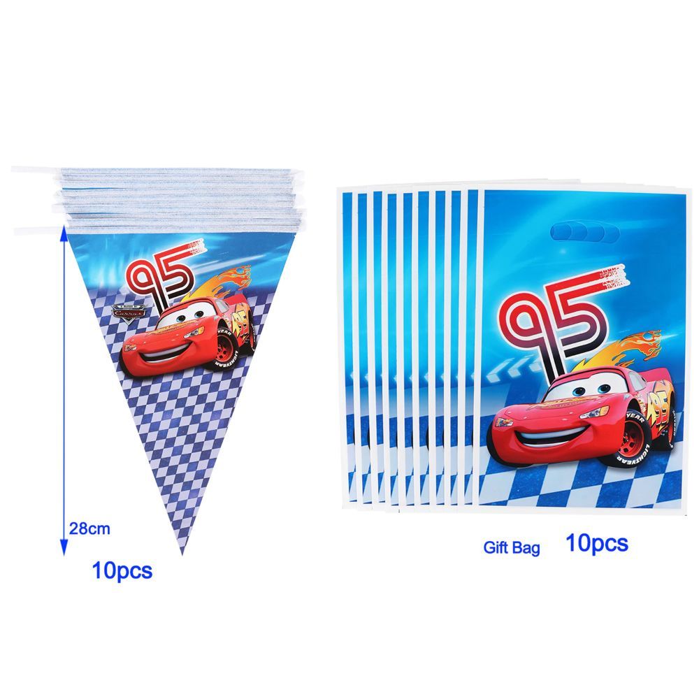 Brain Giggles - McQueen Theme Disposable Tableware 136pcs