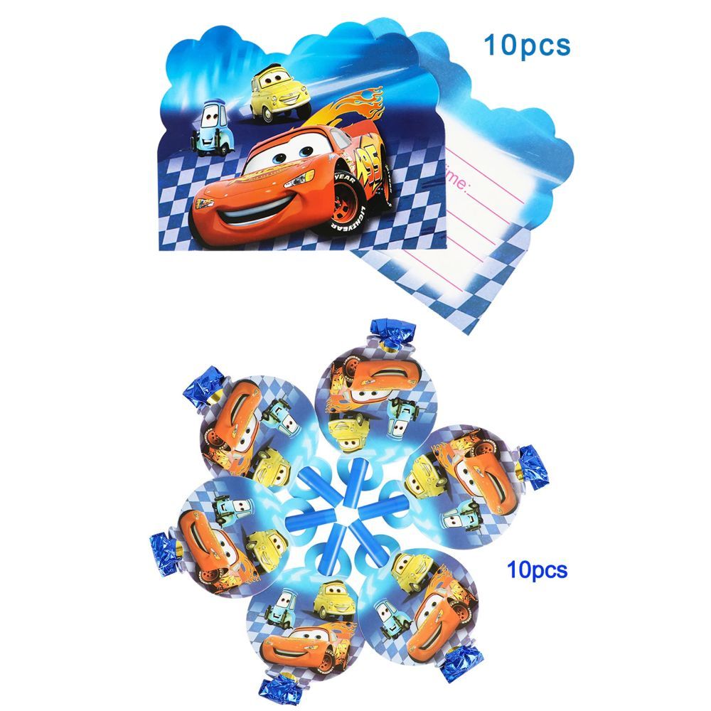 Brain Giggles - McQueen Theme Disposable Tableware 136pcs