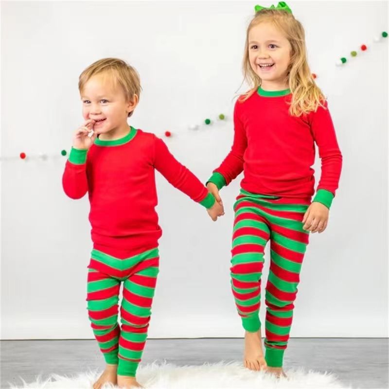 Brain Giggles - 2pc-Set - Christmas Pjs - Red & Green