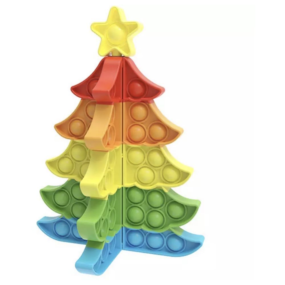 Brain Giggles - Christmas Tree Pop It Fidget Toy 