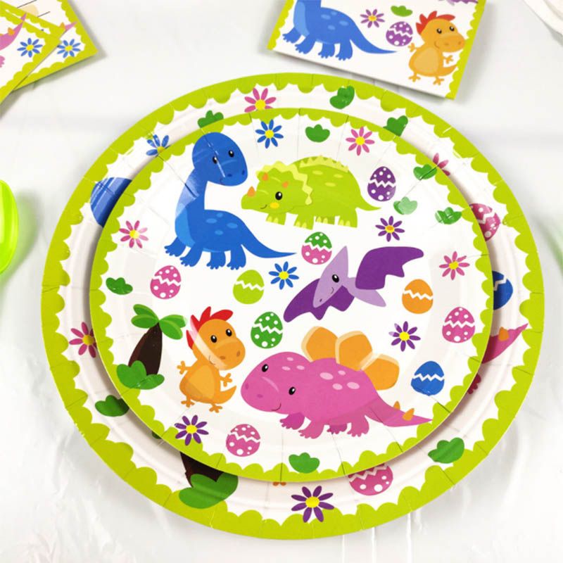 Brain Giggles - Dinosaur Theme Disposable Tableware 114pcs