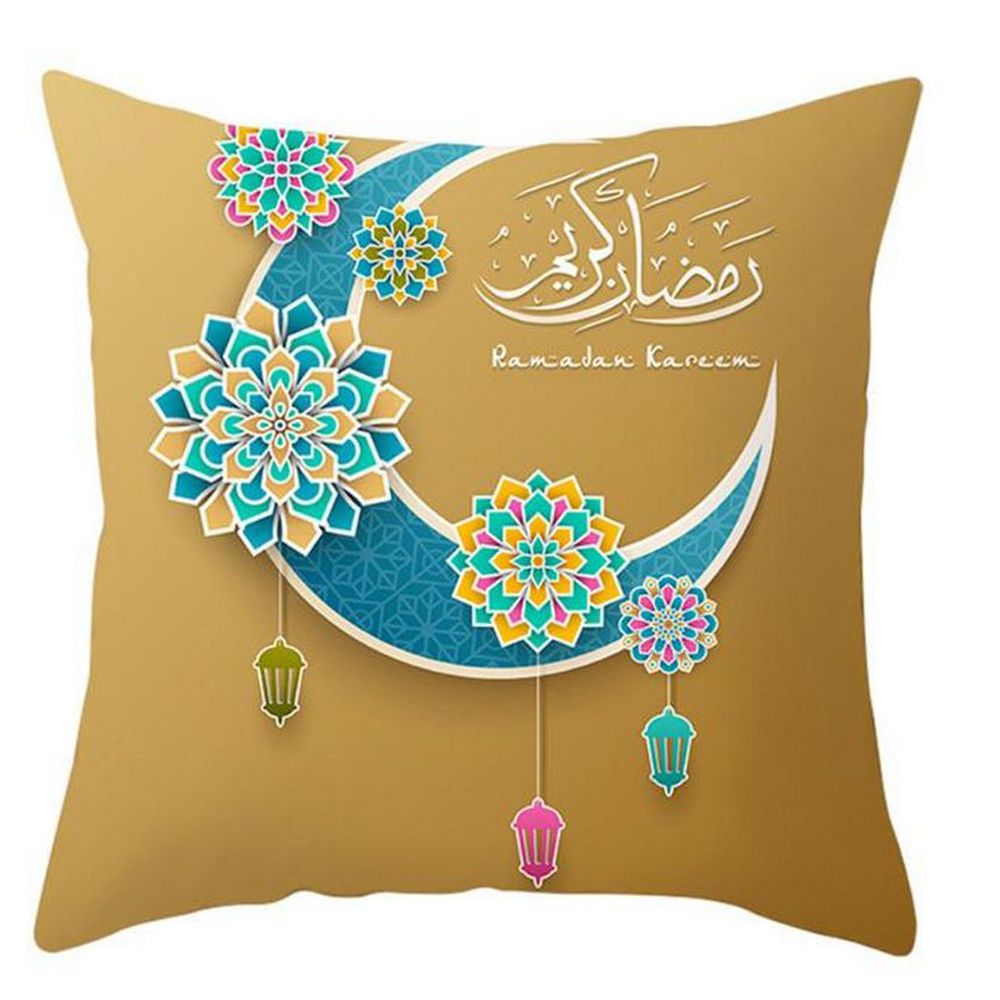 Brain Giggles - 4 Pcs Eid Mubarak Printed Cushions