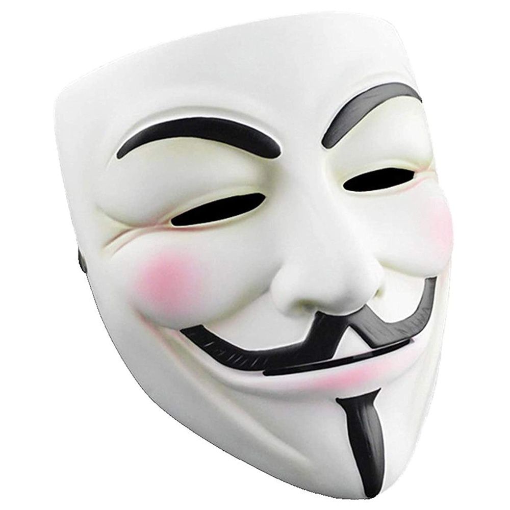 Brain Giggles - Vendetta Mask for Halloween - White