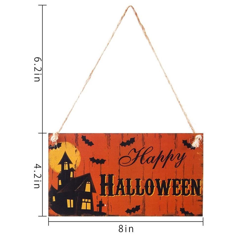 Brain Giggles - Happy Halloween Wooden Plaque Board Sign