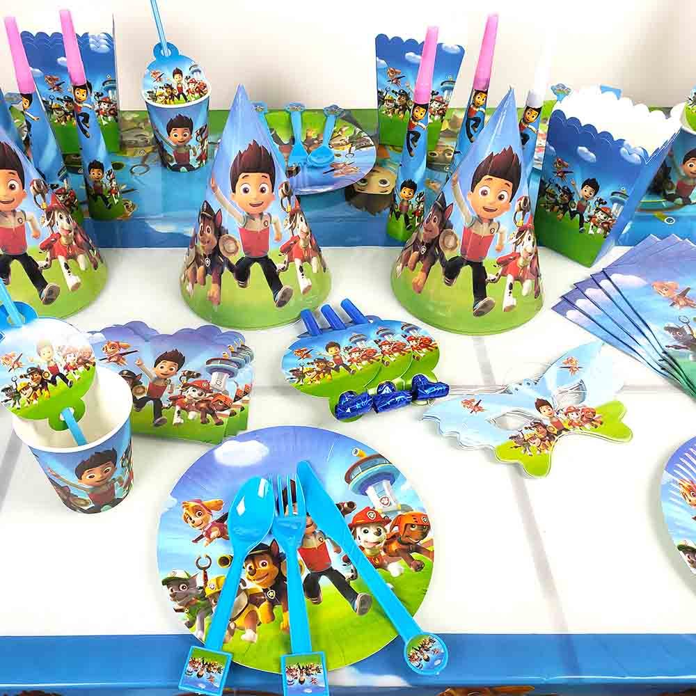 Brain Giggles - Paw Patrol Theme Disposable Tableware 136pcs