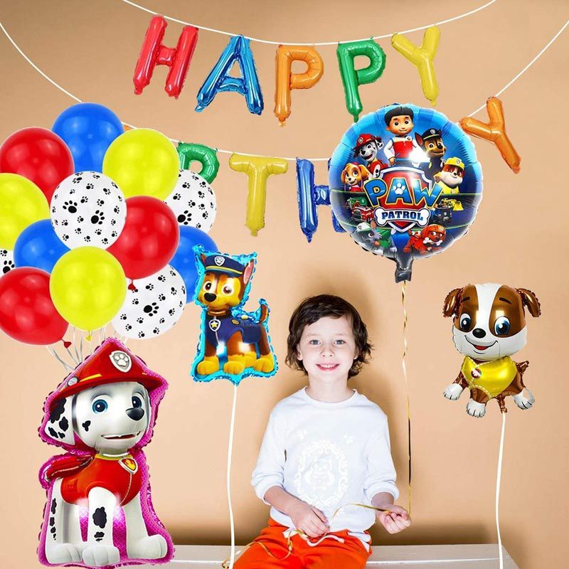 Brain Giggles Paw Patrol Theme Birthday Decoration Kit 46pcs