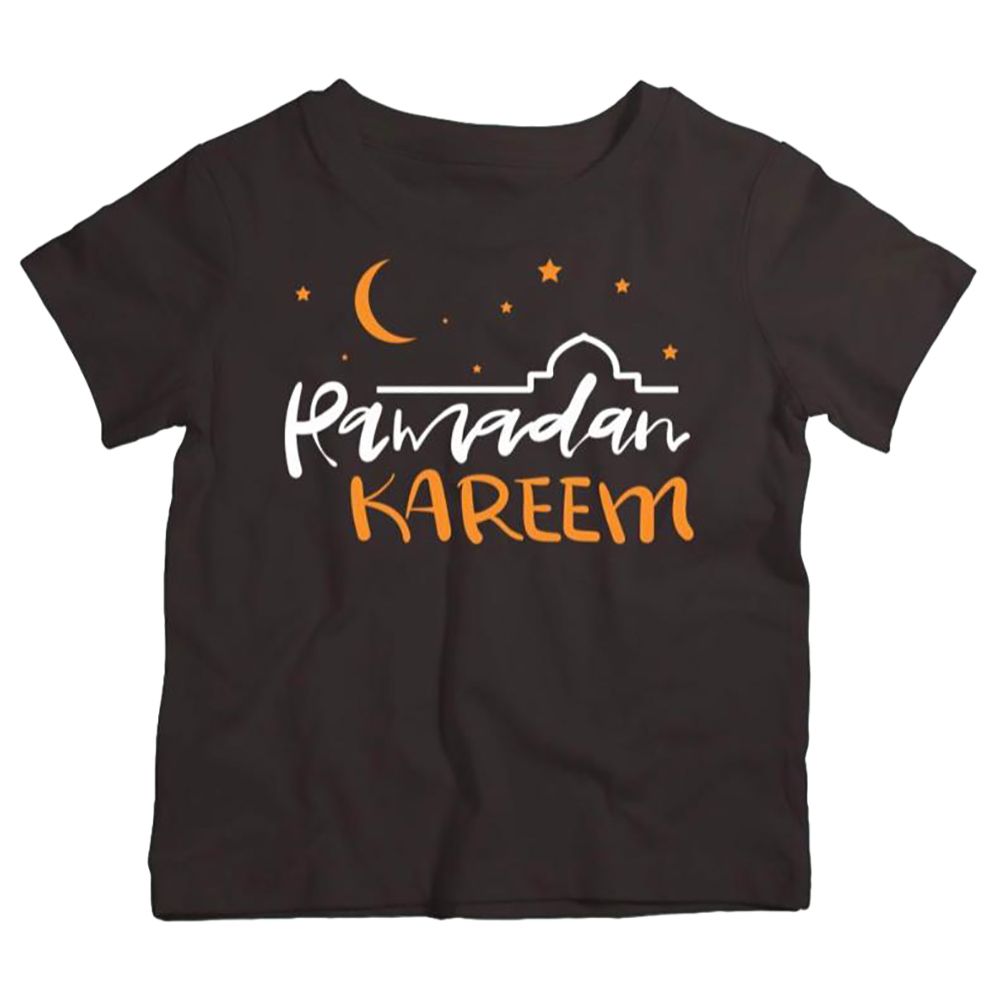 Brain Giggles - Ramadan Kareem Round T-Shirt - Black