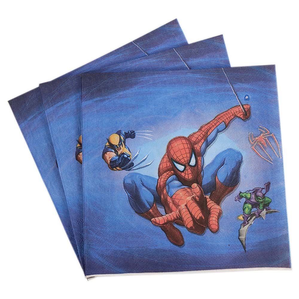 Brain Giggles - Spiderman Theme Disposable Tableware 136pcs