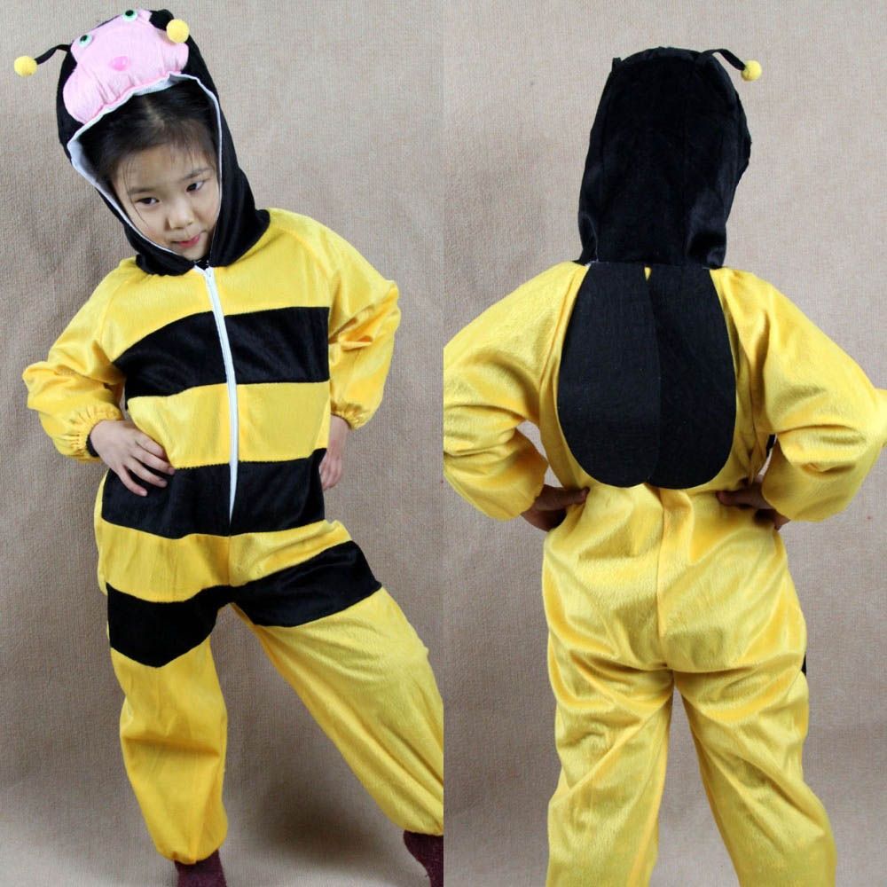 Brain Giggles - Bumble Bee Animal Costume For Kids -Yellow