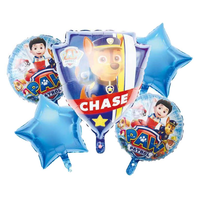 Brain Giggles 5-in-1 Paw Patrol Theme Foil Balloon Set