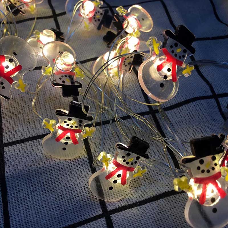 Brain Giggles Battery Operated Decorative String Lights - Snowman