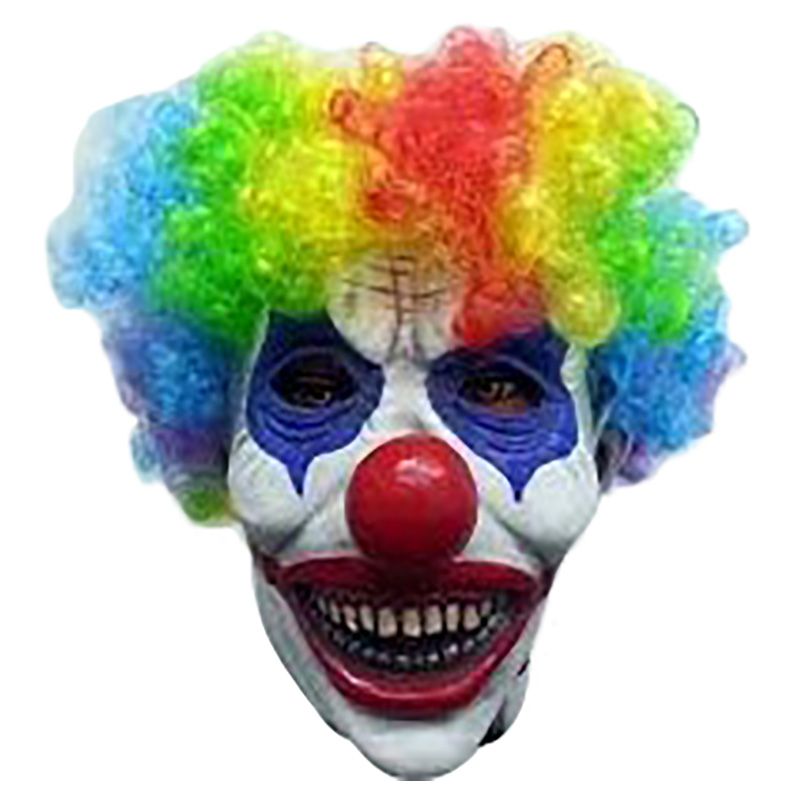 Brain Giggles - Halloween Scary Clown Mask & Wig