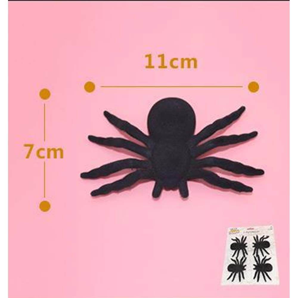 Brain Giggles - Set of 4 Hairy Fake Spiders