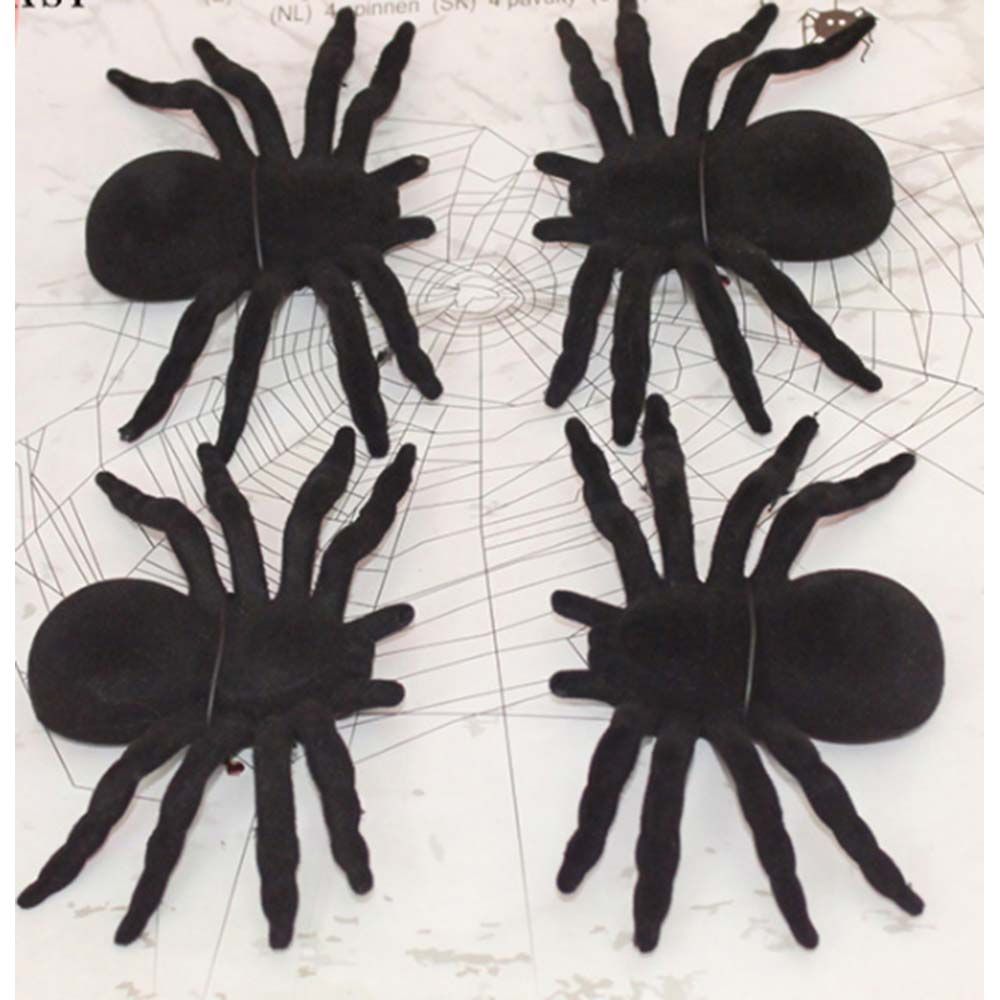 Brain Giggles - Set of 4 Hairy Fake Spiders