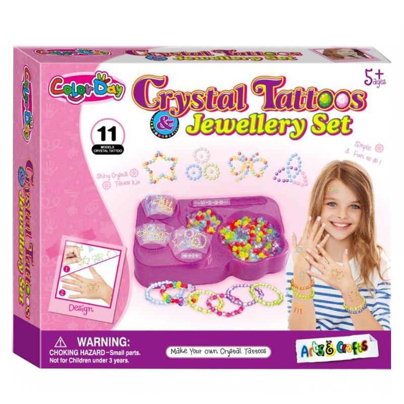 Brain Giggles DIY Crystal Tattoo and Jewelry Set