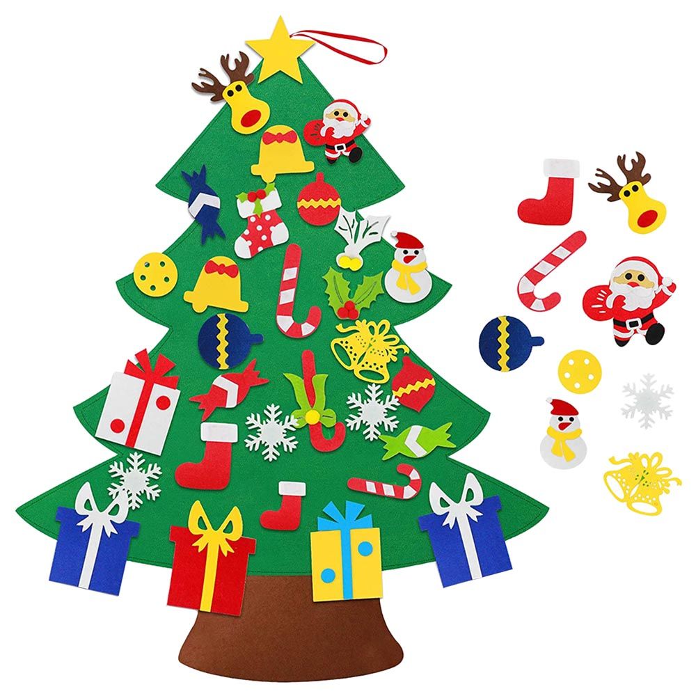 Brain Giggles DIY Christmas Felt Tree - Christmas Home Decorations