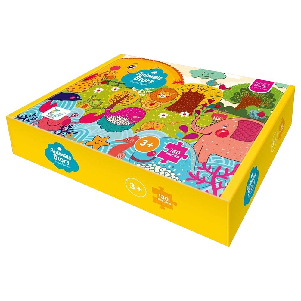 Brain Giggles 180pcs Animal World Kids Puzzle