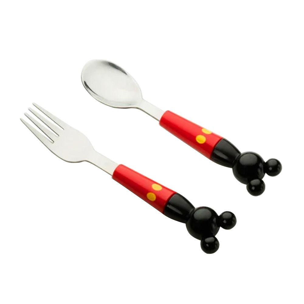 Brain Giggles Mickey Mouse Spoon & Fork Kids Cutlery Set